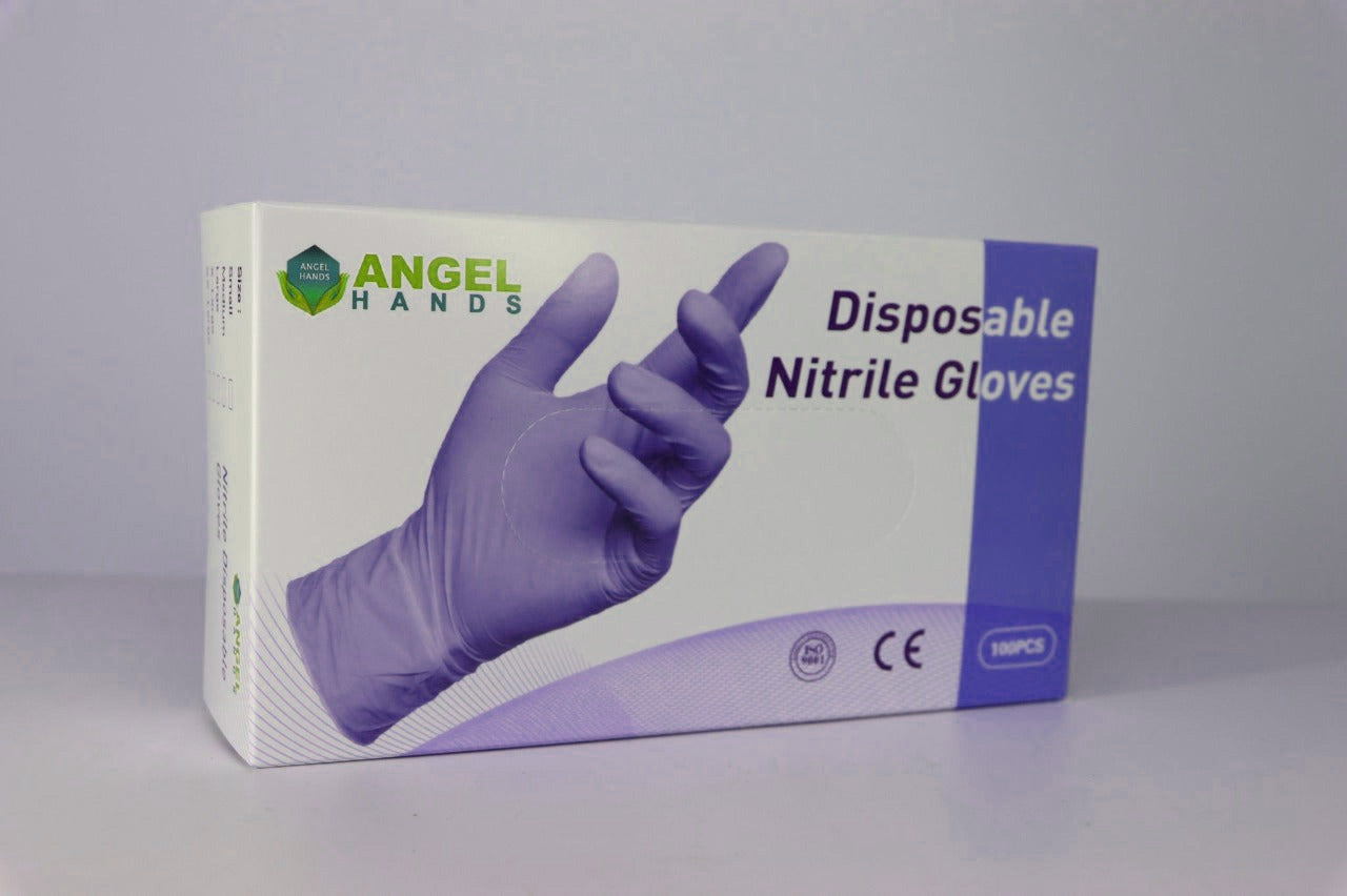 Disposal Nitrile Gloves, 4.5ml Purple Color
